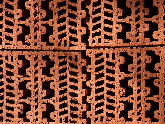 abstract structure of a pattern of brickwork